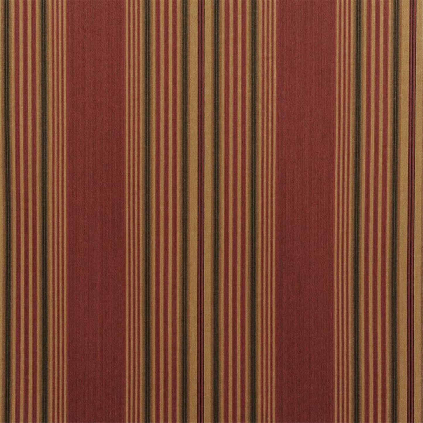 Classic Pinstripe Upholstery Fabric - Burgundy & Gold Textured Stripe for Home Decor & Crafts