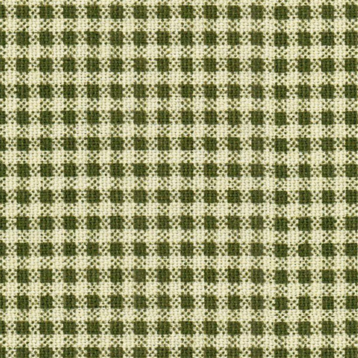 Classic Olive Green Gingham Check Fabric | 142 cm | 100% Cotton | Per Metre