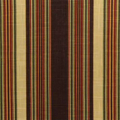 Rustic Manor Stripe Fabric: Classic Vertical Pattern in Deep Earth Tones