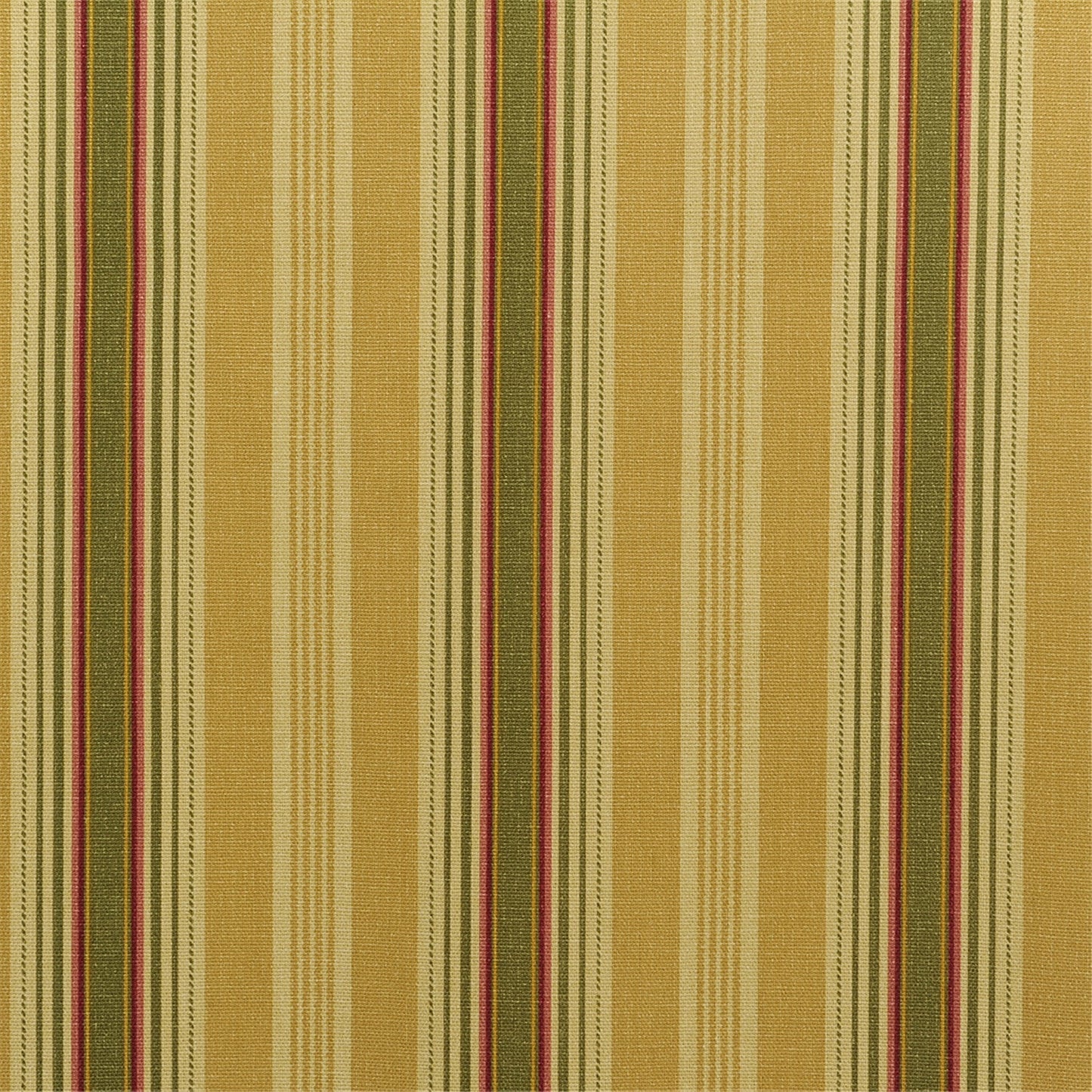 Classic Gold & Burgundy Stripe Upholstery Fabric