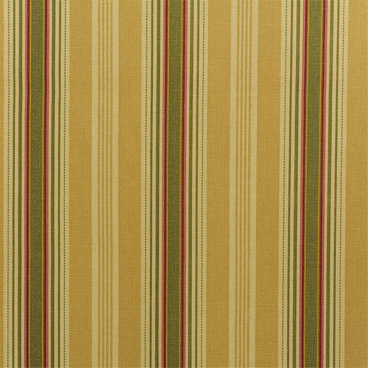 Classic Gold & Burgundy Stripe Upholstery Fabric