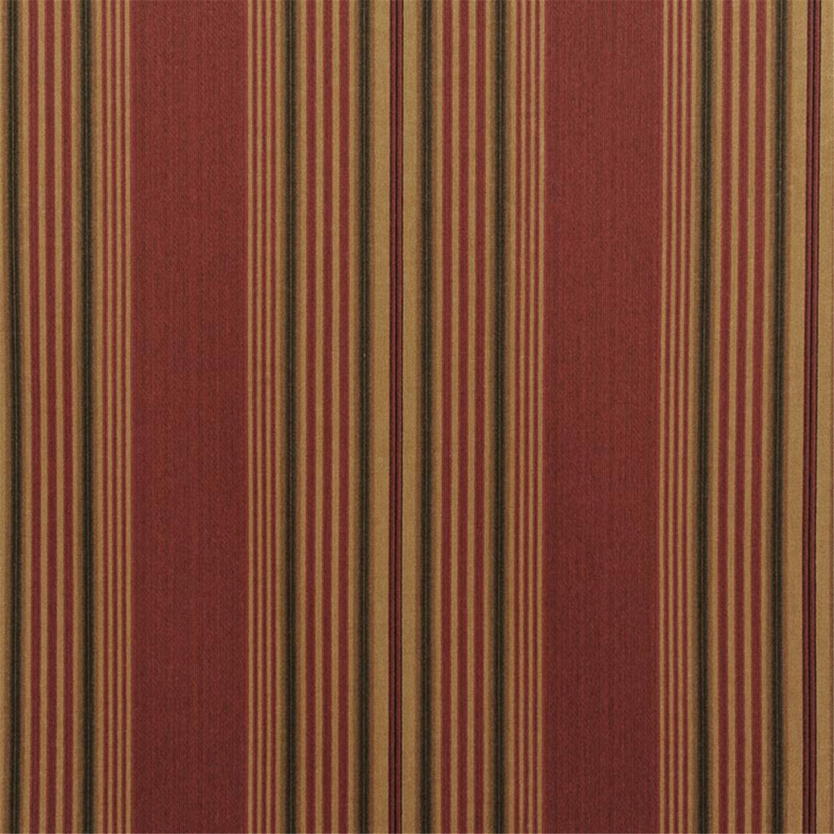 Classic Pinstripe Upholstery Fabric - Burgundy & Gold Textured Stripe for Home Decor & Crafts