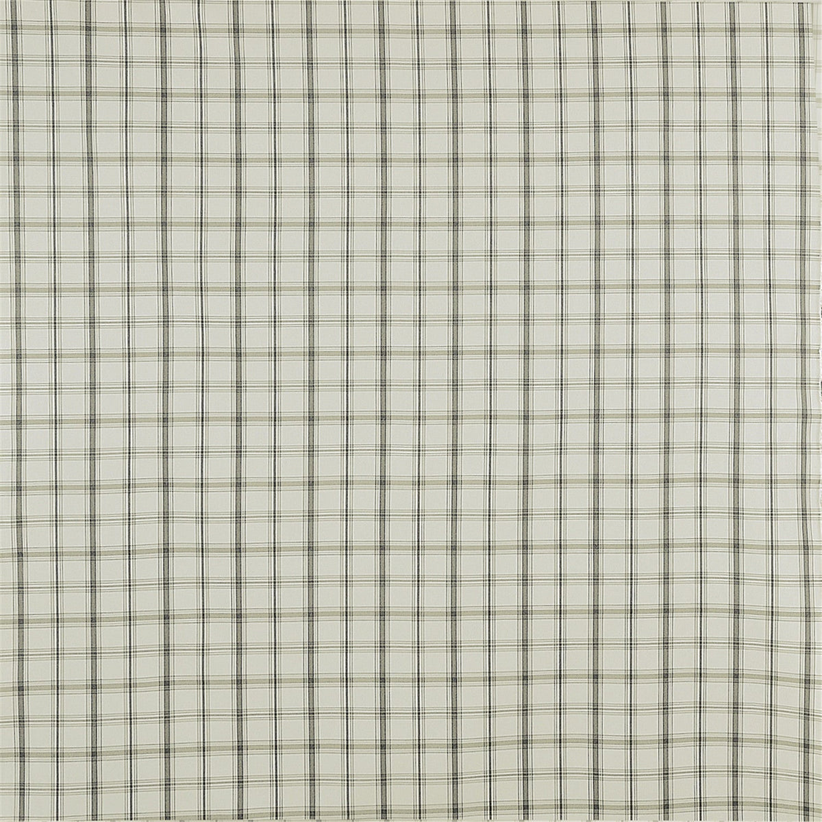 Classic Cream & Grey Minimalist Plaid Fabric