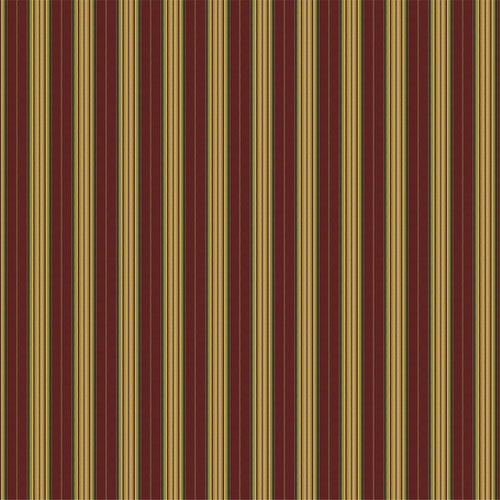 Classic Regency Stripe Fabric - Burgundy & Gold Upholstery Material