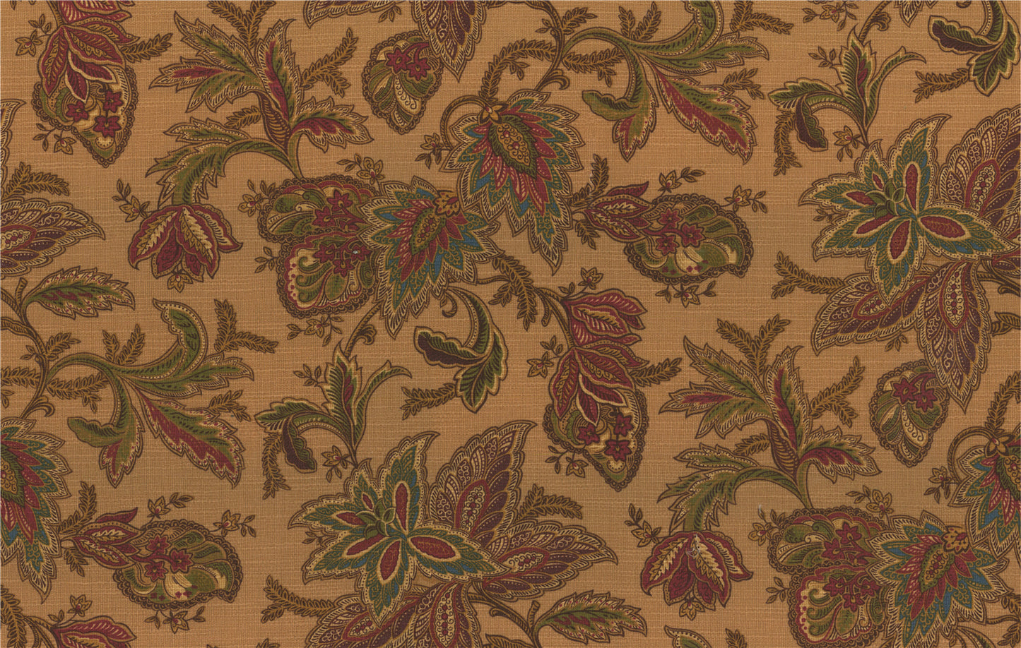 Rich Autumnal Paisley Upholstery & Craft Fabric